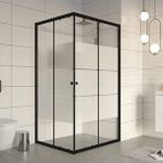 Durul Kare 5 MM Siyah Kumlama Box 90x90 CM Duşakabin