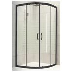 Durul Oval Siyah Çizgi 5 mm Yükseklik 190 cm 80x80 cm Duşakabin