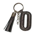 Durush Collection Anahtarlık Hakiki Deri "o" Harfi (HAND MADE) Gümüş Tek Ebat