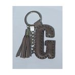 Durush Collection Gerçek Deri Camel rengi "G" Harfi Anahtarlık Camel Rengi Tek Ebat