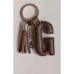Durush Collection Gerçek Deri "G" Harfi Anahtarlık Tek Ebat