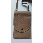 Durush Collection Spor Çapraz Omuz Çantası, Sütlü Kahverengi, Gerçek Deri, El Işi (HAND MADE) TABA RENGİ S