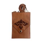 Durush Collection Spor Çapraz Omuz Çantası, Sütlü Kahverengi,lazer Işlemeli Gerçek Deri, El Işi (hand Made) TABA RENGİ S