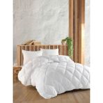 Düş Ağacı Microfiber Silikon Yorgan - 155 x 215 cm - 010 - Beyaz