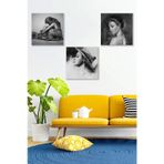 Düş Duvarı 3 Parça Karakalem Desenli MDF Duvar Tablosu