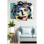 Düş Duvarı 3 Parça Modern Sanat Kadın Desenli MDF Duvar Tablosu