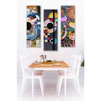 Düş Duvarı 3 Parça Modern Sanatsal Desenli MDF Duvar Tablosu