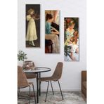 Düş Duvarı 3 Parça Müzik Çocuk Desenli MDF Duvar Tablosu