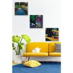 Düş Duvarı 3 Parça Soyut Yağlı Boya Desenli MDF Duvar Tablosu