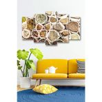 Düş Duvarı 5 Parça Baharat Çeşitleri Desenli MDF Duvar Tablosu