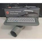 Duş Kanalı Etekli 20Cm X Ø50 Dönerli - Eko