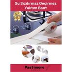 Duş Pvc Lavabo Küvet Tezgah Kenar Banyo Mutfak Pencere 3,2 Mt Su Sızdırmaz Geçirmez Yalıtım Bant Beyaz