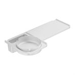 Duş Rafı Düzenleyici, Wall Mounted Batahroom Rack, Modern Plastic Toilet Shelf with Stainless Steel Ashtray, No Drilling Toilet Storage Rack Space Saving Bathroom Storage Duş Rafı(Beyaz)