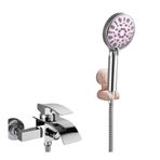 Duş standı, Suction Cup Shower Head Holder Adjustable Wall Mount No Drilling ABS Multicolor(White)