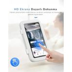 Duş Telefon Tutucu, Su Geçirmez Buğu Önleyici, 360° Dönen Duvara Monte Telefon Kılıfı, 6.8 İnç'e Kadar Hd Hassas Dokunmatik Ekran Tutucu, Banyo Mutfak İçin
