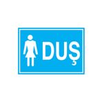 Duş Uyarı Tabelası - 35x50 Alüminyum Kompozit Panel - D2