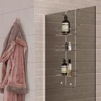 Duşakabin Banyo Rafı Şampuanlık 3 Katlı Askılı