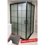 Duşakabin Buzlu Cam Kaplama Folyosu Kumlama Folyo - Ragle Hediyeli - 100 x 400 cm