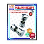 Duşakabin Kapı Kolu Abs Plastik Gövde Topuz Kulp 4 Lü Set krom 900-57
