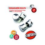 Duşakabin Kapı Kolu Abs Plastik Gövde Topuz Kulp 4 Lü Set krom oytun2