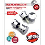 Duşakabin Kapı Kolu Abs Plastik Gövde Topuz Kulp 4 Lü Set Krom