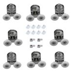 Duşakabin Tekerleği Rulman Metal Gövde 8 Li Set Teker Çapı 24 Mm