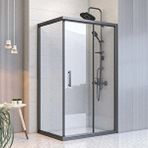 dusakabincim Mira Aqua Sabit Panelli Dikdörtgen Duşakabin 90x130 Cm Şeffaf cam