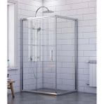 dusakabincim Nova Plus Sabit Panelli Dikdörtgen Duşakabin 90x130 Cm Şeffaf cam