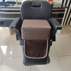 Düşler Ev Tekstili Çocuk Tıraş Koltuğu Yükseltici, Çocuk Berber Koltuğu Traş Pufu, Çocuk Yükseltici Minder, Çocuk Kuaför Minderi - Kahverengi