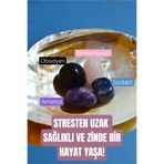 Düşler Öfke Sinir Stres Pozitif Enerji Doğal Taş Tumble Seti 2 (Obsidyen, Pembe Kuvars, Ametist, Sodalit)