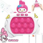 Düşler Oyuncak Dünyası Işıklı Sesli Müzikli My Melody Karakterli Popit Pilli Eğitici Stres Giderici Konsol My Melody - Pembe