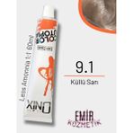 Düşük Amonyaklı Saç Boyası 60ML Küllü Sarı 9.1
