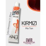 Düşük Amonyaklı Saç Boyası 60ML Mix Ton Kırmızı