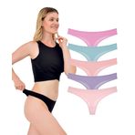 Düşük Bel Tanga, String 5'li Paket, Klasik Tanga Külot, Yumuşak Pamuklu Kumaş,%100 Rahat Kumaş, A.Soft, S