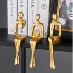 Düşünen Soyut Üçlü Biblo, Gold