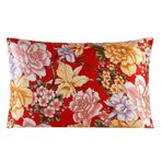 Dut İpek Yastık Kılıfı Çift Taraflı Fermuarlı 16 mm Baskılı Renk (Renk-17 51 x 91 cm) - Saç ve Cilt için Lüks Yumuşaklık Hipoalerjenik ve Nefes Alabilir
