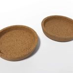 dutis IKEA 2'li set bardak altlığı "365+" kahve kupası, çay fincanı ve evrensel bardaklar için cam altlık, çap 10 cm, mantar