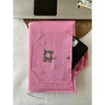 Dutt Dikim Pembe Kedi Baskılı 20*26 cm Orta Boy Kur\\\'an-I Kerim Kılıfı ve Tablet Kılıfı Su Itici Özellikli