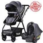 Duux Apex Siyah Antrasit Travel Sistem Bebek Arabası