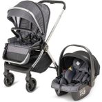 Duux Pro Max2 I-Size Çift Yönlü Kolay Katlanabilen Su Geçirmeyen Yağmurluk Hediyeli Travel Sistem Bebek Arabası Black - Dark Grey