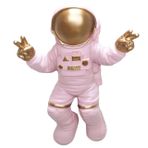Duvar Aksesuarı Astronot Obje, Pembe