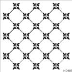 Duvar Dekor Stencil Şablon (30x30) Hd-107