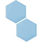 Duvar Dolgusu, 2 adet Açık Mavi Altıgen Duvar Panelleri, Çocuk Odaları ve Oyun Odaları için 3D Kendinden Yapışkanlı Dekoratif Dolgu, Çarpışma Önleyici Başlık, 25x29 cm Yumuşak Köpük Dekor