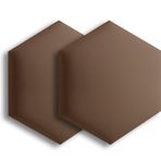 Duvar Dolgusu, 2 adet Altıgen 3D Döşemeli Duvar Panelleri, Çocuk Odaları ve Oyun Odaları için Kendinden Yapışkanlı Çarpışma Önleyici Dolgu, Dekoratif Başlık, Koyu Kahverengi, 20x23 cm
