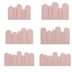Duvar Dolgusu, 3D Açık Pembe Darbeye Dayanıklı Çocuk Odası Duvar Pedi, 35 mm Kalınlığında Kendinden Yapışkanlı Dolgulu Duvar Panelleri, Yatak Başlığı Dekoratif Çıkartmalar, 200 x 90 cm