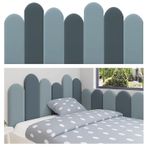 Duvar Dolgusu, 3D Çocuk Çarpışma Önleyici Duvar Dolgusu - 3,5 cm Kalın Oval Köpük Paneller, Soyma ve Yapıştırma Kreş Yatak Başlığı Dekoru, Bebek Odası için Yumuşak Güvenlik Duvar Çıkartmaları (Mavi ve
