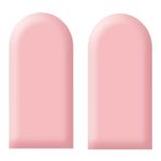 Duvar Dolgusu, 3D Pembe Döşemeli Duvar Panelleri - 2'li Paket, Duvara Monte Başlık, Çarpışma Önleyici, Kendinden Yapışkanlı Dolgulu Dekor, 20x40 cm, Yatak Odası veya Oturma Odası için Mükemmel