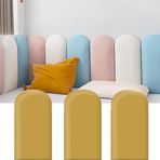Duvar Dolgusu, 3D Soyulabilir ve Yapıştır Duvar Panelleri - 3'lü Paket, Yatak Odası ve Oturma Odası için Çarpışma Önleyici Duvar Dolgusu, Dekoratif Monte Başlık, 30x60 cm, Kolay Kurulum