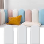 Duvar Dolgusu, 3D Soyulabilir ve Yapıştır Duvar Panelleri - Yatak Odası ve Oturma Odası Başlığı için 3'lü Çarpışma Önleyici Dolgu Seti - Modern Tasarım, 20x50 cm, Kolay Kurulum, Şık Dekor