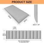 Duvar Dolgusu, Çarpışma Önleyici Duvar Dolgusu - 19,8 cm x 49,5 cm Peel & Stick Döşemeli Başlık Panelleri, Yatak Odası ve Oyun Odası Güvenliği için 3D Duvar Çıkartmaları (C, 200x50cm)